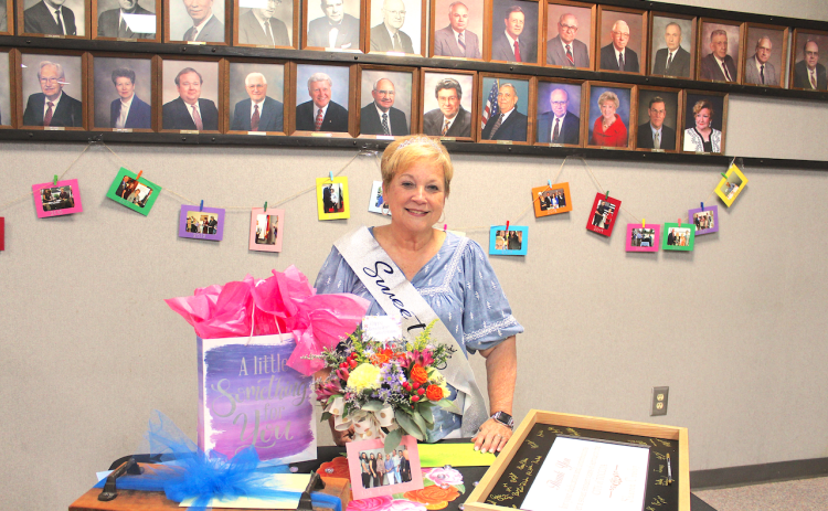 Sharon Crosby retired after 16 years of service to the City of Toccoa.