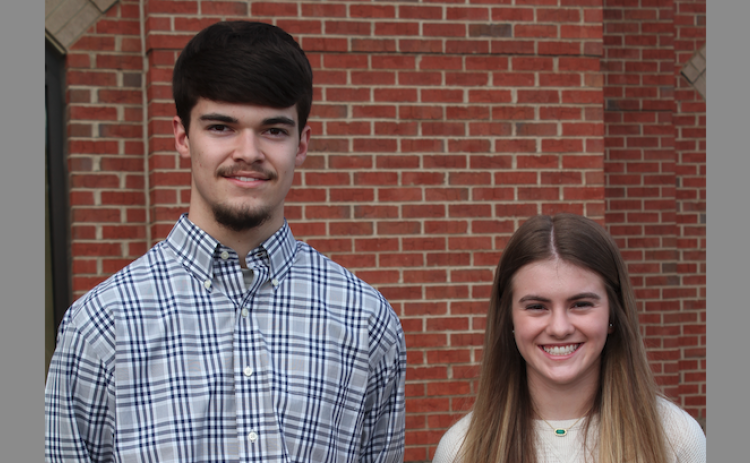 Everett Rudeseal, of Toccoa, and Chesney Tanksley, of Clarkesville,have been selected to attend the annual Washington Youth Tour hosted by electric membership cooperatives acrosss Georgia.