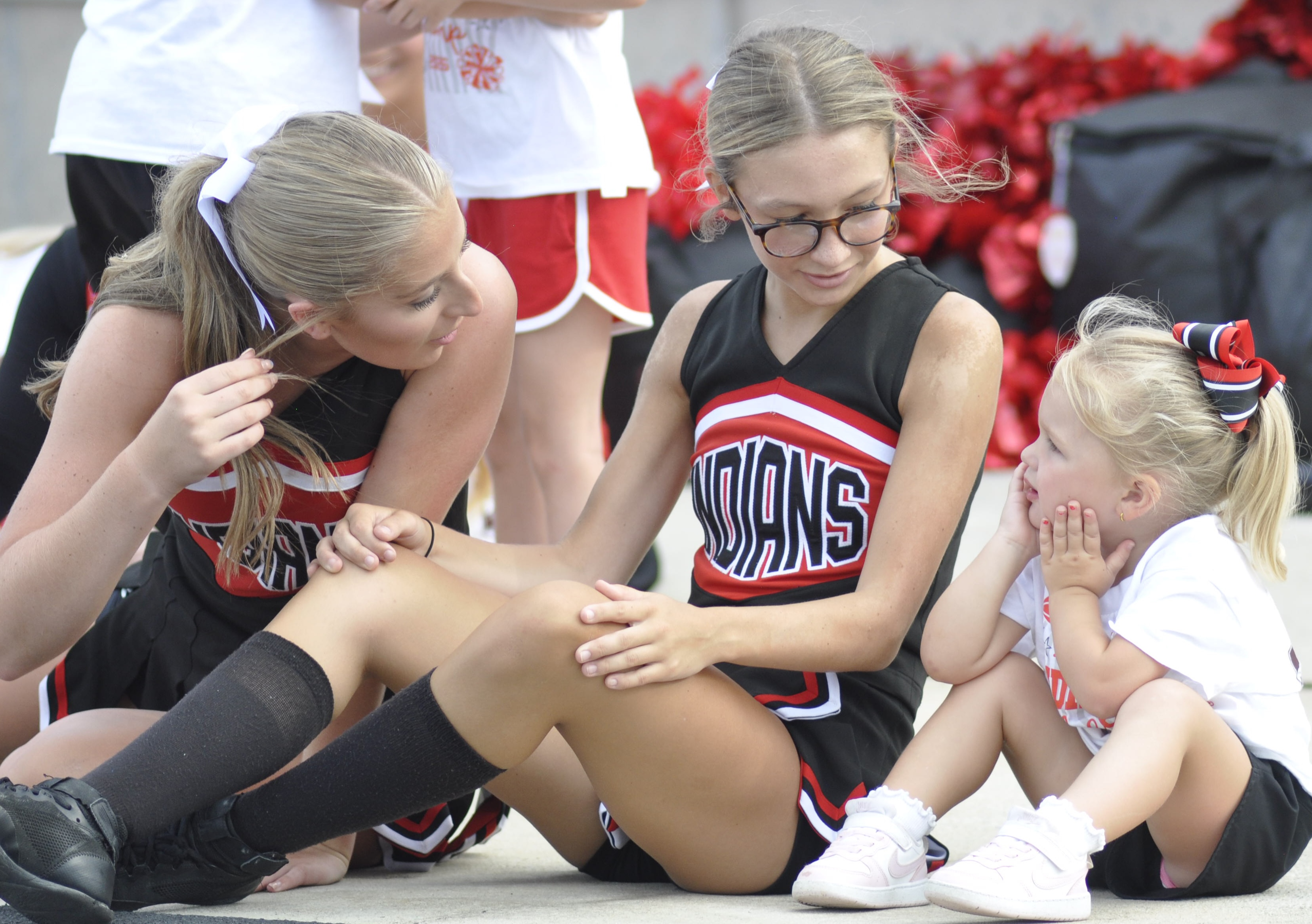 Taylor Beatty, Addie Snyder and Katelyn Snyder.