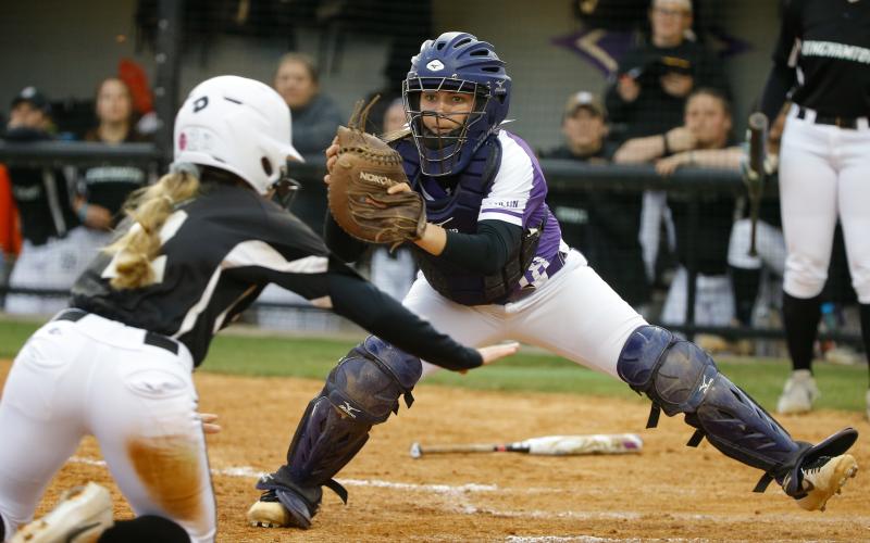 Natalie Morgan making a play for Furman University. - Photo courtesy of Furman athletics