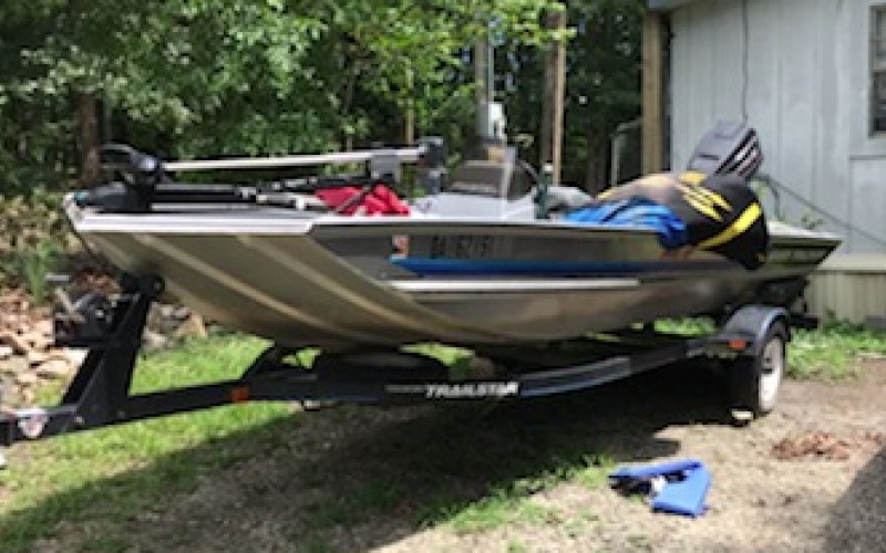 This boat, reported stolen in Habersham County, was discovered last Friday in Stephens County by sheriff’s deputies.