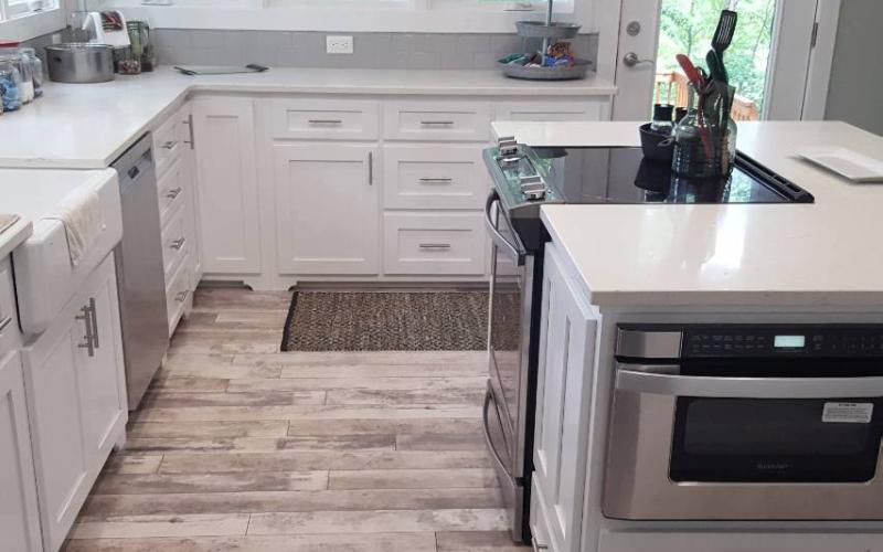 These are some of the custom cabinets manufactured by Marshall Jordan and American Heritage Custom Cabinetry.