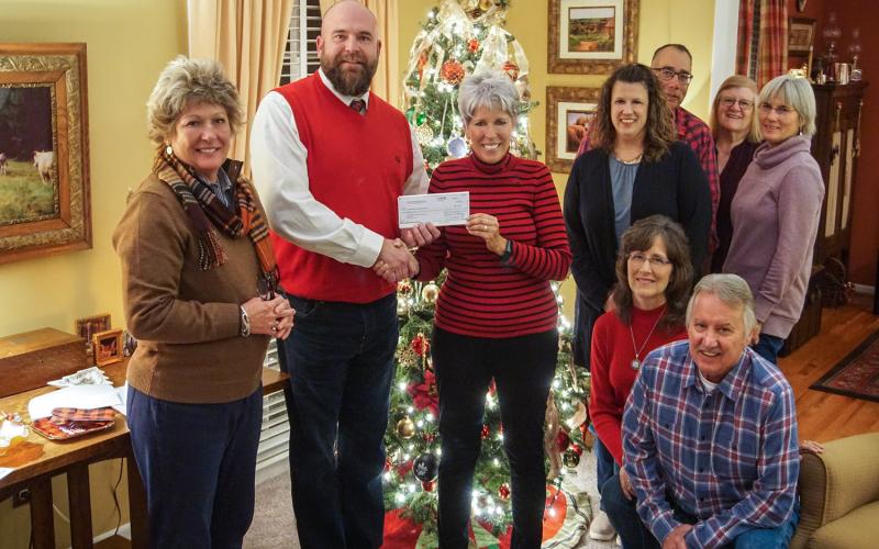 Pictured are (kneeling) Diana Prather and Jody Prather. Standing at rear are Anne Shurley, Jeremy Spradlin, Angie Ramage, Michelle Ivester (Stephens County Commissioner), Lloyd Fox, Jeannie Fox and  Lindy Harrell. Not pictured are  Kelly Vickers, Dave Jalovick, and Patricia McGarvey.