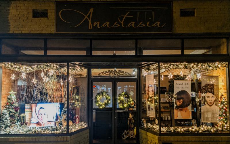 This was how Spa &amp; Salon Anastasia was decorated for the Christmas season.