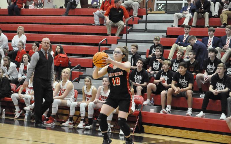 Savana Broska shoots a three