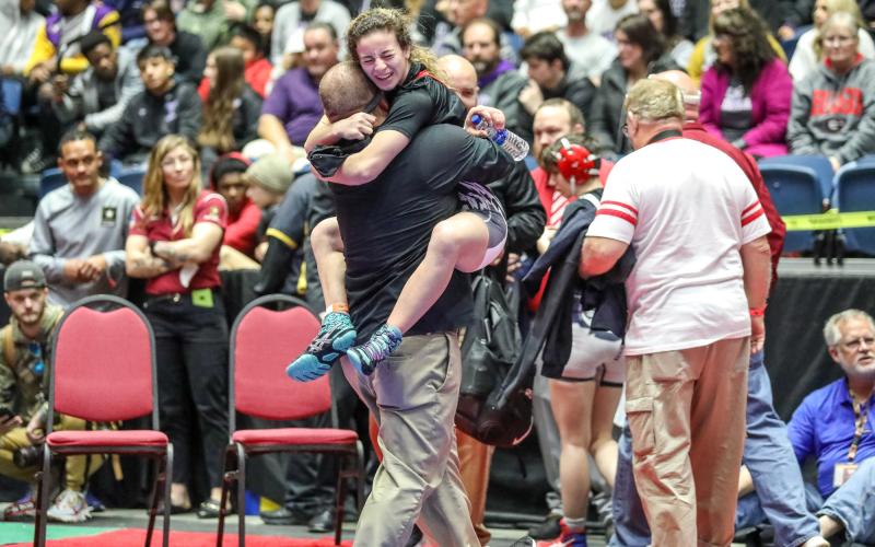 Athena Malek celebrates title