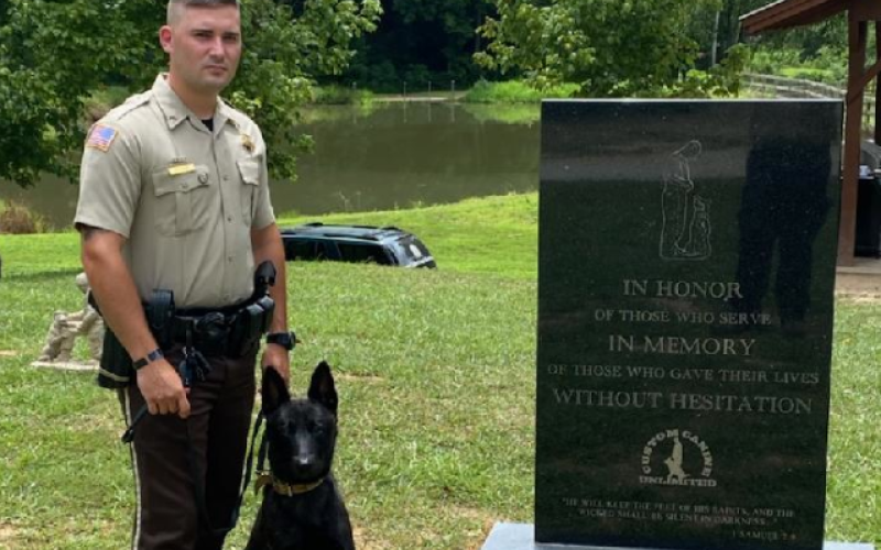 Cpl. Michael Vice and Dexter form the sheriff’s office’s newest K-9 unit.