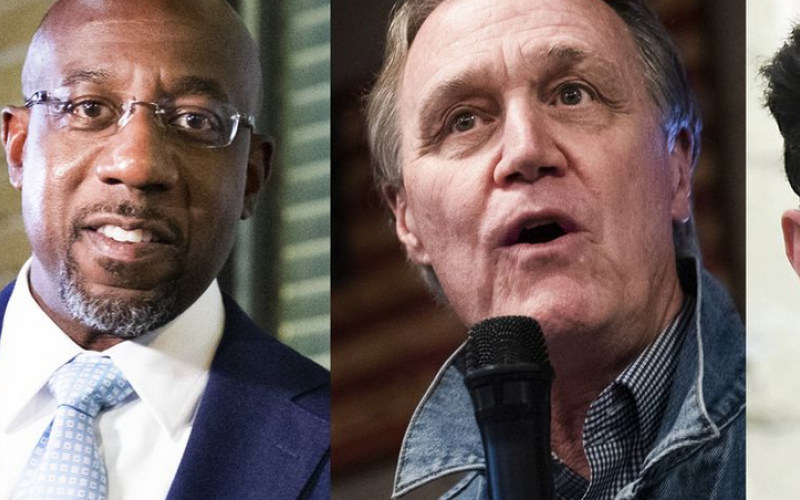 Senate candidates Kelly Loeffler, Raphael Warnock, David Perdue, and Jon Ossoff.