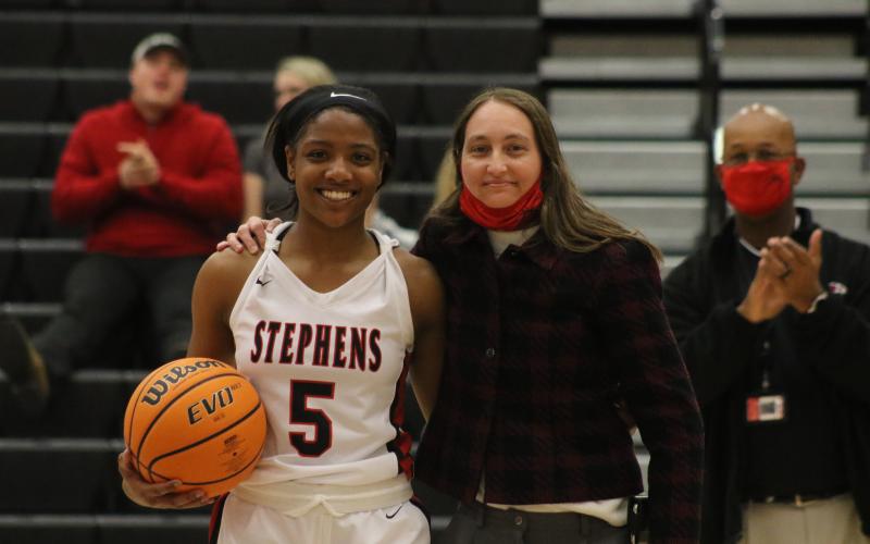 Nana Eades and her coach Laura Baker