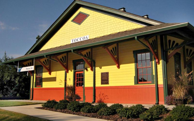 The first event of the day will be to welcome the Amtrak Crescent Line at 6:15 a.m. at the historic train depot (pictured).