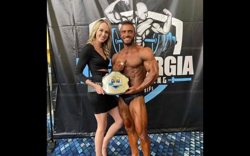 Houston Owens with his wife Morgan