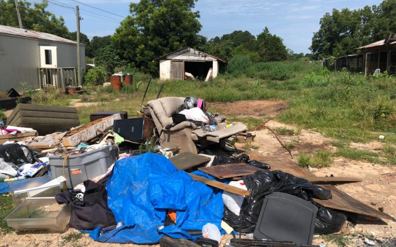 This is an example of one of the properties the Stephens County Marshal's Office is working to clean up.