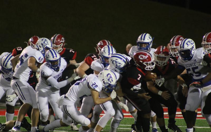 Javin Gordon being tackled