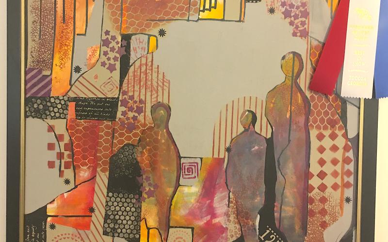 The work of Carly Hardy was named Best in Show in the fall arts and crafts show.