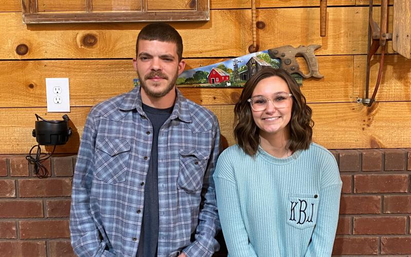 PTL Equipment 2022 Employee of the Year Katie Bennett (right) with 2021 award winner Jesse Crenshaw.