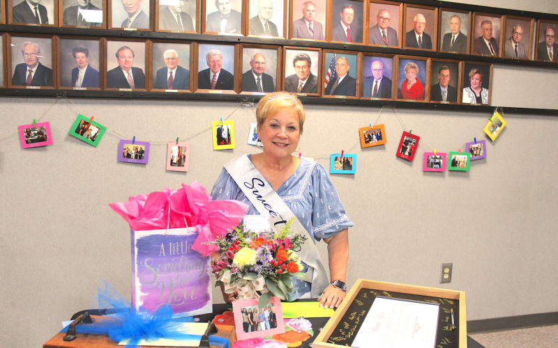 Sharon Crosby retired after 16 years of service to the City of Toccoa.