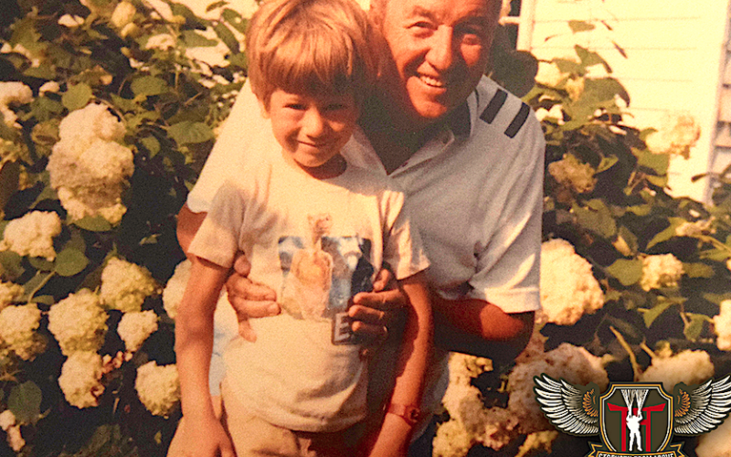 Jeremy Holm and his grandfather Andrew Carrico.