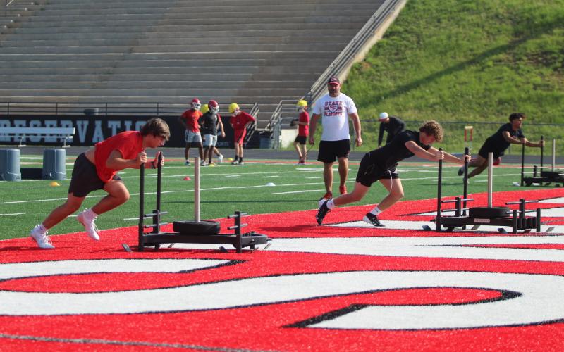 High school football athletes are preparing for the 2024 season.