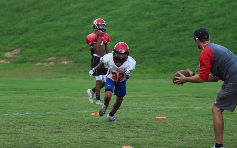The rebels were running drills last week in preparation for the start of the 2024 season.