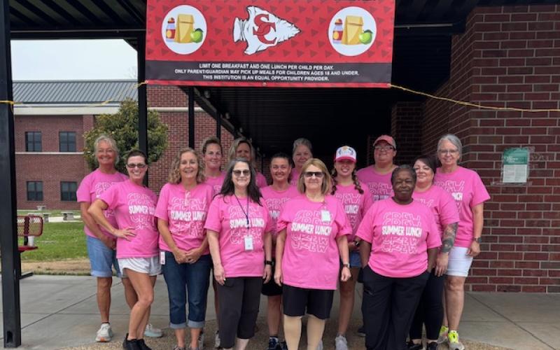 This is the team behind the summer meals program this year through Stephens County Schools. Pictured are Jessica Mata, Schools Nutritional Director Kim Caudell, Janet Charles, Chaley Hayes, Kristi Harmon, Monica Saldana, Vickie Burns, Heidi Hickey, Denise Simmons, Tangie Burks, and Janine Henning. Submitted photo.