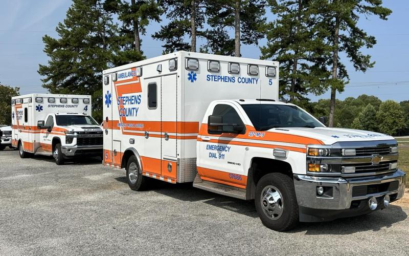 On Tuesday night, the Stephens County Board of Commissioners approved a $411,000 ambulance purchase using SPLOST funds. Submitted photo