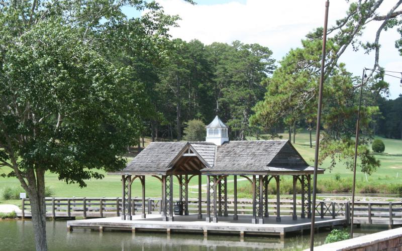 The City of Toccoa commission on Monday night approved roof repairs for several buildings, including the pavilion on Lake Toccoa. Photo by Laura Shaw