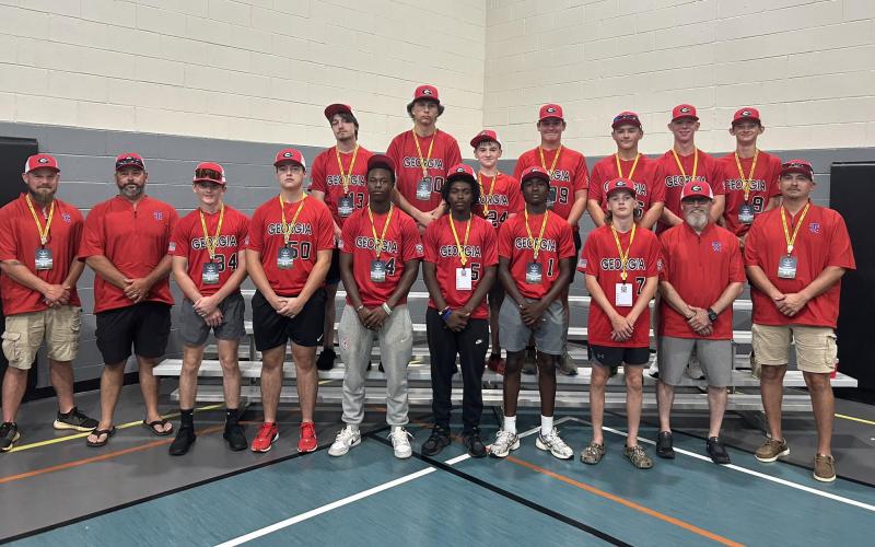 The Toccoa Senior League team traveled to Florida this weekend and fell in two games on July 18 and July 20. The team is made up of Bentley Dunson, Landry Williams, Ryan King, Jasper Davenport, Dylan Elrod, Konner Brown, Thompson Bullard, Caden Hamilton, Isiah Patterson, Trey Pressley, Carmelo Renfroe, Seth Stonecypher, and Wyatt Rudeseal. The team’s manager is Ben Dunson, and the coaches are Matt King, Josh Davenport, and Bradley Elrod. Submitted photo