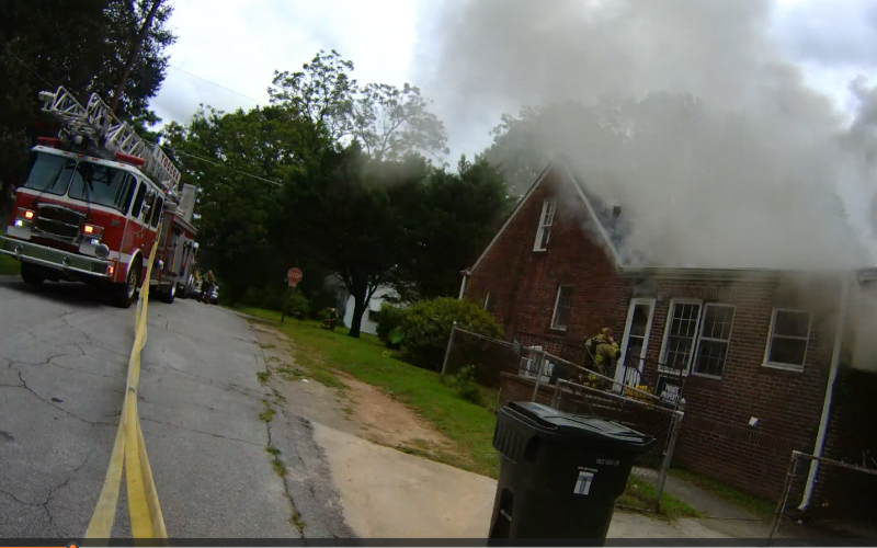 In the last week, firefighters have responded to at least two fires, including one above on W. Tugalo Street on Aug. 13 and another, seen below, in the area of Collins Street and Sunset Lane just after midnight on Tuesday morning, Aug. 19. Submitted