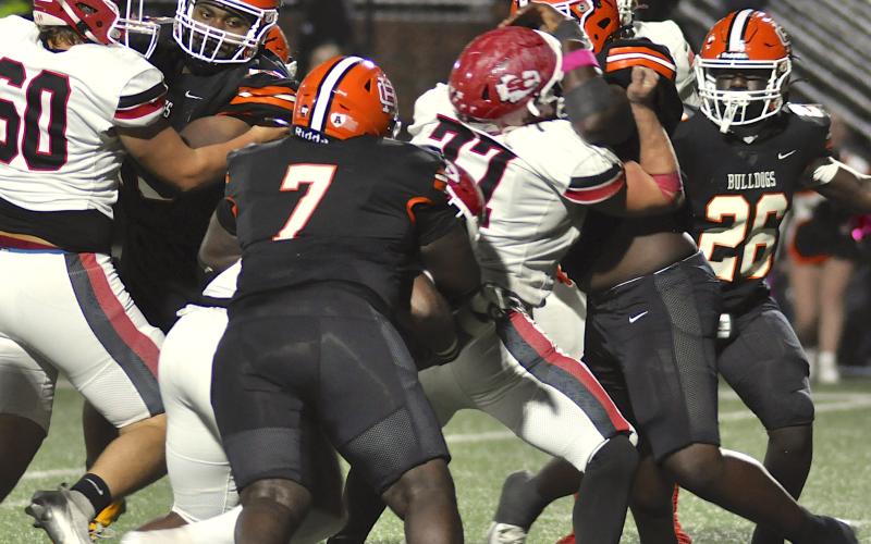 Stephens County High School got a new football coach this year in Thomas Flowers, who was the team’s defensive coach when former head coach Wes Tankersley was in charge. The gridiron gang performed well this fall, ending the season with a 6-6 record.