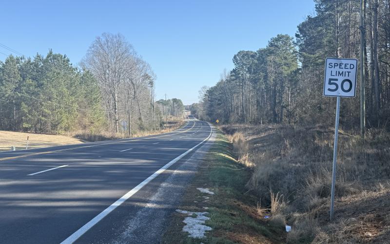 The speed limit on Historic Hwy. 17 was reduced from 55 miles per hour to 50 miles per hour in an effort to curtail speeders and drag racers.