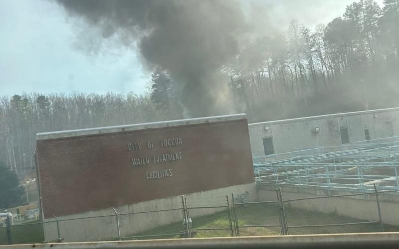 A fire broke out Friday night, March 20, at a warehouse building on the water treatment plant campus in Toccoa. The cause of the fire is still under investigation, according to City Manager Fredda Wheeler.