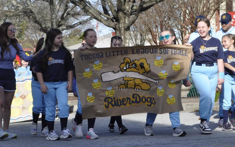 It was Opening Day for the Toccoa Little League on Saturday, March 14. The day kicked off with a parade on Doyle Street. The Riverdogs softball team led the rest of the Toccoa Little League baseball and softball teams down Doyle Street Saturday morning during opening day events.
