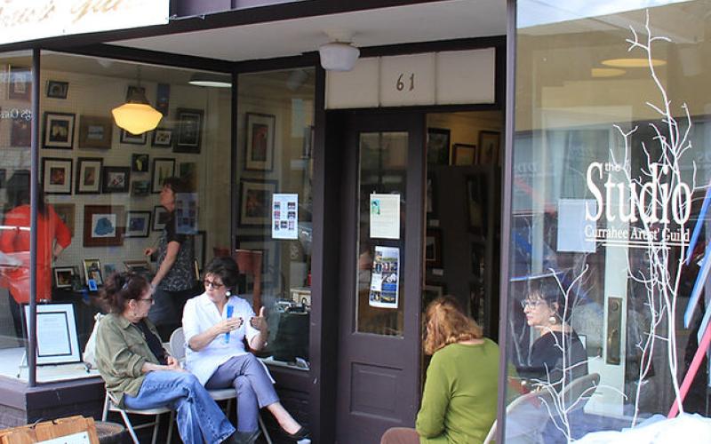 The Studio, which serves as the home of the Currahee Artist Guild in Toccoa, is being put up for sale next month.