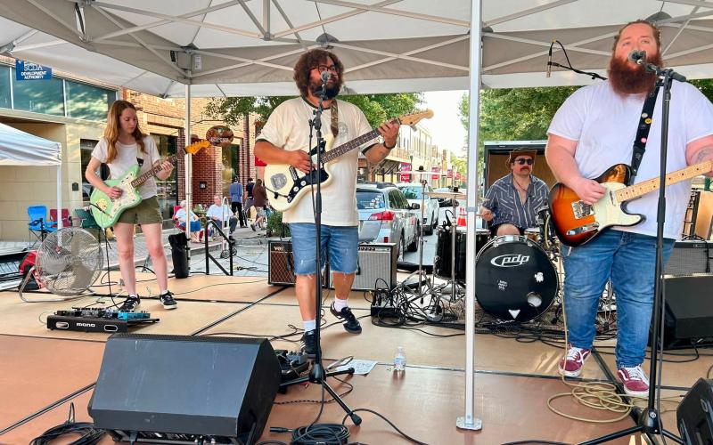 Hotel Street was one of the bands performing at the Ida Cox concert series on Saturday, July 4, to celebrate America's 250th birthday.