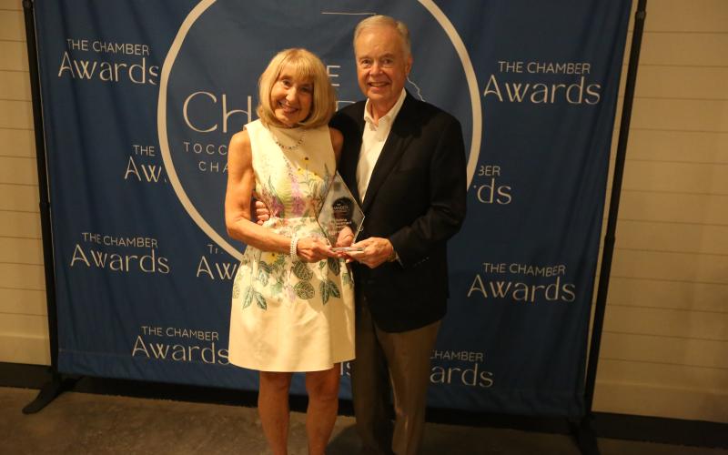 Former state senator John Wilkinson, who also led North Georgia Technical College as president, was honored last week by the Toccoa-Stephens County Chamber of Commerce with a Lifetime Achievement Award.