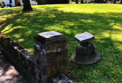 Police are looking for thw culprits who damaged the urns at Patriot Park.