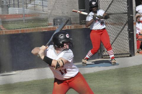 Aly Singletary at bat against Habersham Central. - Photo by Marcus Etienne