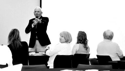 State ag commissioner Gary Black addresses a regional tourism roundtable held Monday in Hartwell.
