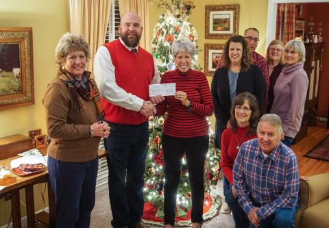 Pictured are (kneeling) Diana Prather and Jody Prather. Standing at rear are Anne Shurley, Jeremy Spradlin, Angie Ramage, Michelle Ivester (Stephens County Commissioner), Lloyd Fox, Jeannie Fox and  Lindy Harrell. Not pictured are  Kelly Vickers, Dave Jalovick, and Patricia McGarvey. 