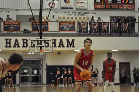 Kenny Colwell takes a free-throw