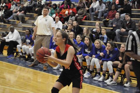 Lindsay Moore shoots a three