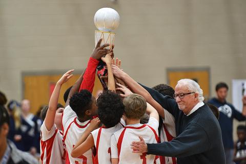 SCMS seventh grade hoist championship trophy  