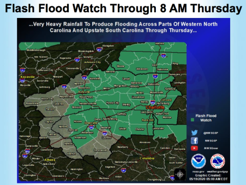 There's a slight risk of problems coming from approaching storms, said Stephens County EMA Director Danielle Rhodes.