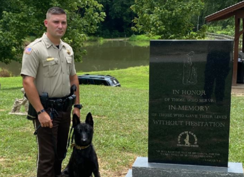 Cpl. Michael Vice and Dexter form the sheriff’s office’s newest K-9 unit.