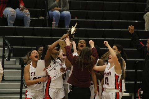Lady Indians celebrate 