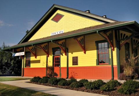 The first event of the day will be to welcome the Amtrak Crescent Line at 6:15 a.m. at the historic train depot (pictured).