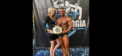 Houston Owens with his wife Morgan