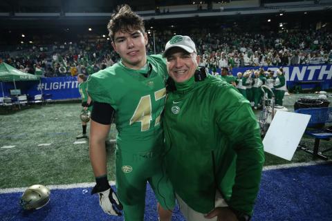 Bryan Rogers (right) and son Brett 