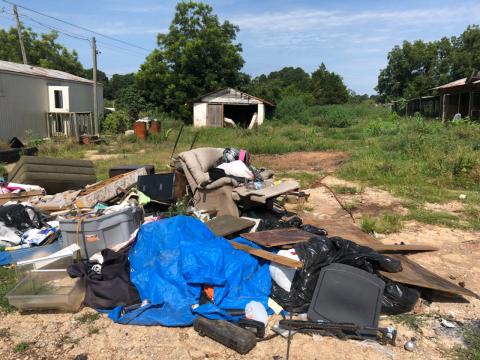 This is an example of one of the properties the Stephens County Marshal's Office is working to clean up.
