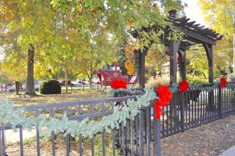 Paul Anderson Memorial Park has already been docrated for the upcoming tree lighting event scheduled for Thursday, Dec. 2.